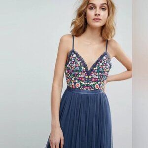 Needle & Thread *NEW* Open Back Cami Strap Maxi Dress